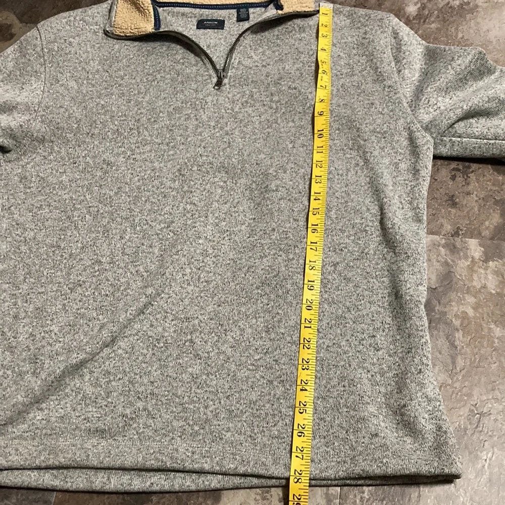 Arrow - Men’s Quarter Zip Up Knit Sweater (L) - Picture 6 of 7